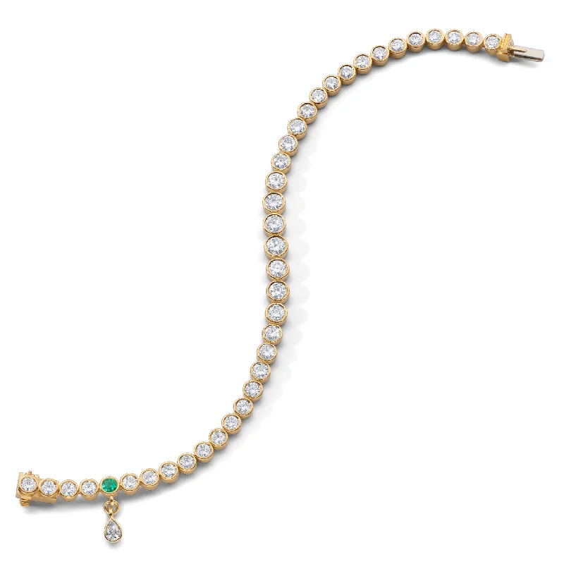 Shop High-Quality Jewelry At Jaw-Dropping Discounts Premier Graduated Round Bezel Set Diamond Tennis Bracelet