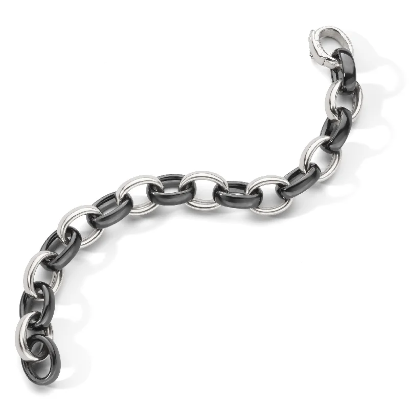 Limited Stock On Premium Jewelry At Low Prices Marilyn Black Ceramic Link Bracelet