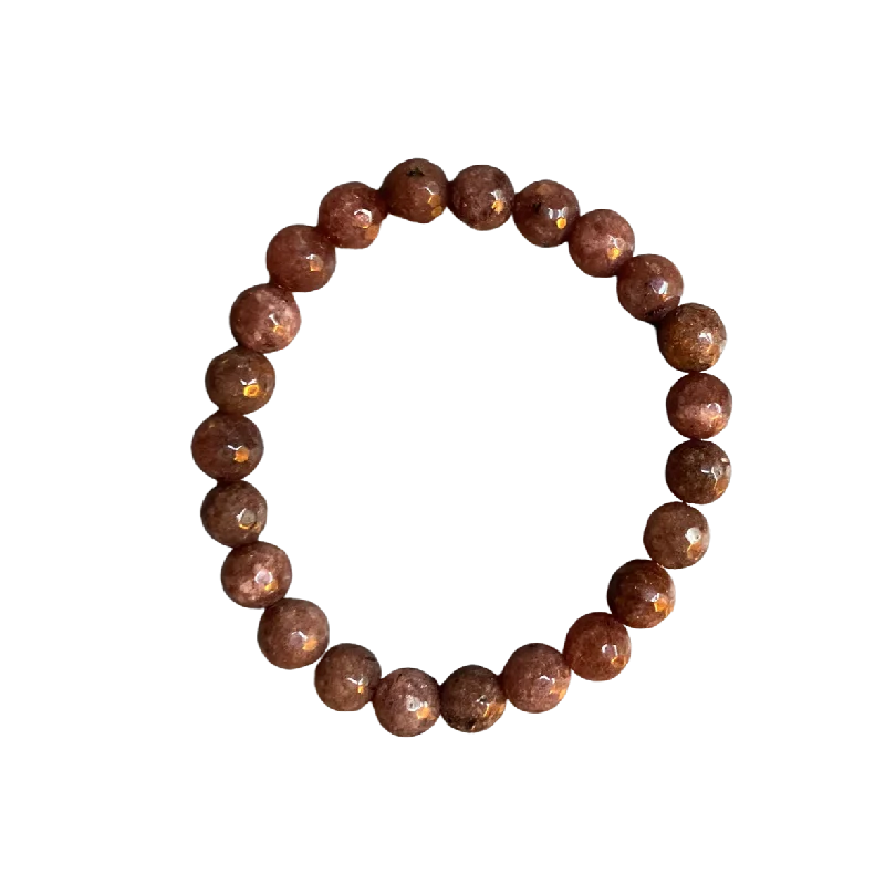 Timeless Jewelry At Special Discount Rates Rose Brown Faceted Jade Plain 8mm