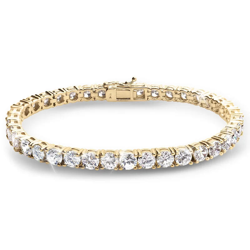 Jewelry Clearance – Final Chance To Save Big Millionaire Gold Tennis Bracelet
