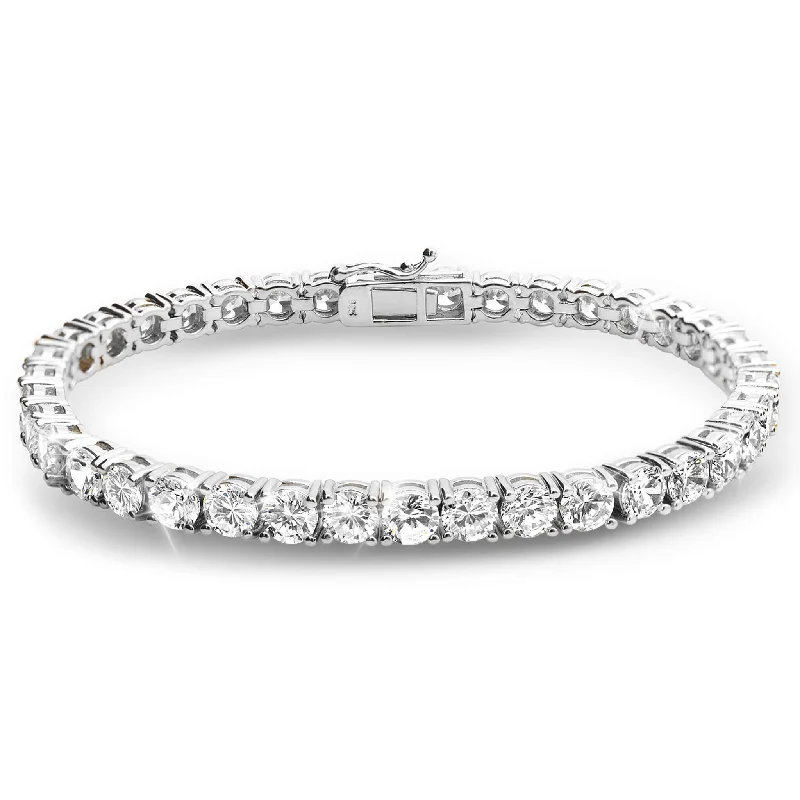 Stunning Statement Jewelry, Unbeatable Discounts Millionaire Rhodium Tennis Bracelet