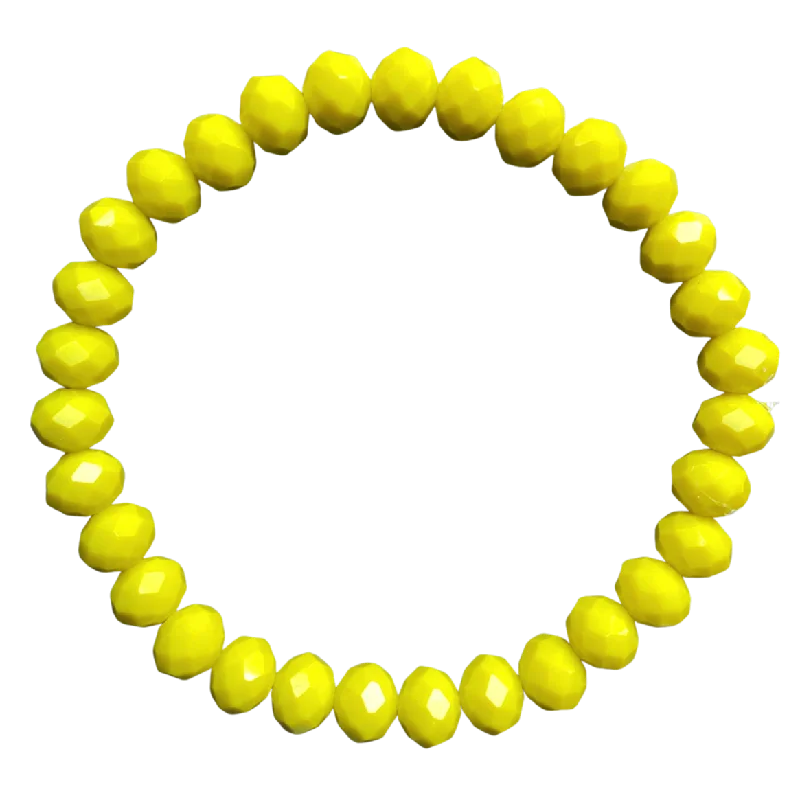 Sparkle For Less – Shop Our Limited-Time Jewelry Deals Neon Yellow Faceted Rondelle 8mm