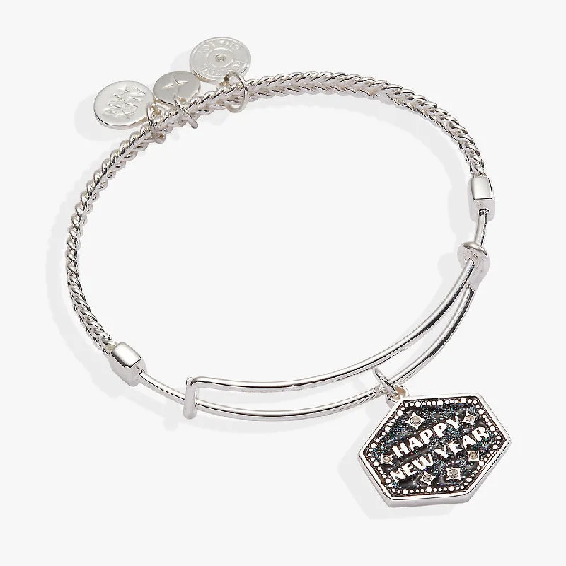 Big Discounts On Elegant Jewelry Collections Happy New Year Glitter Bangle