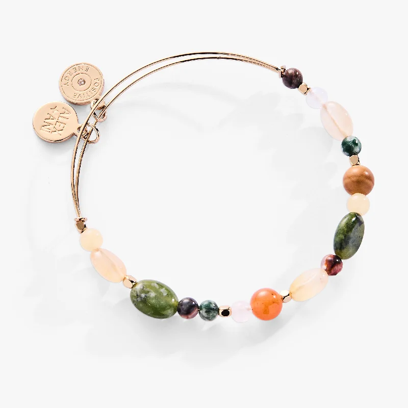 Your Perfect Accessory Now At The Best Price Nugget Semi-Precious Beaded Bangle