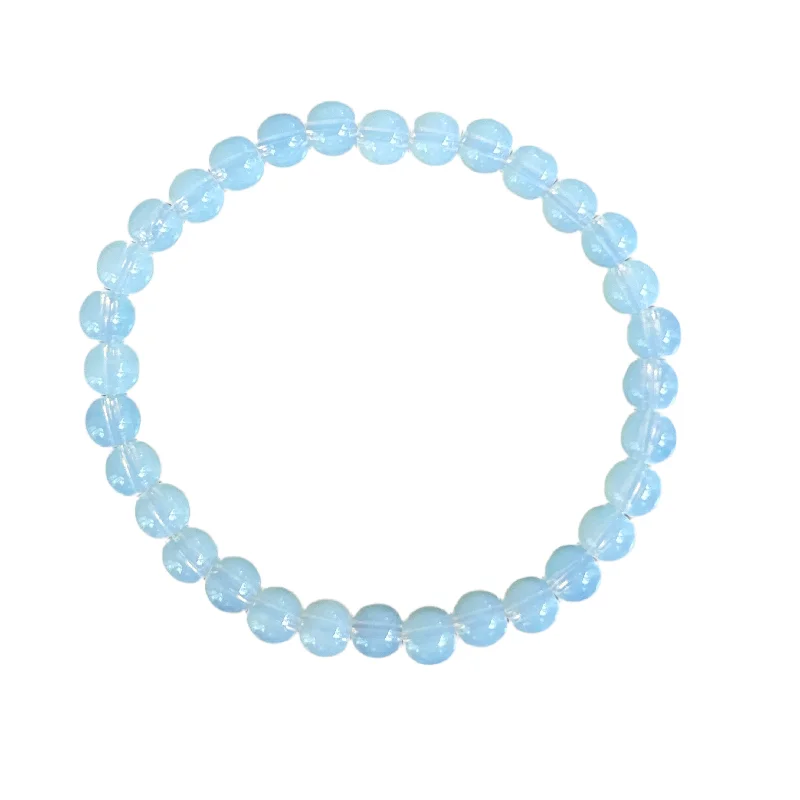 Special Sale On Handcrafted Jewelry – Shop Today Opalite Quartz 6mm Bracelet