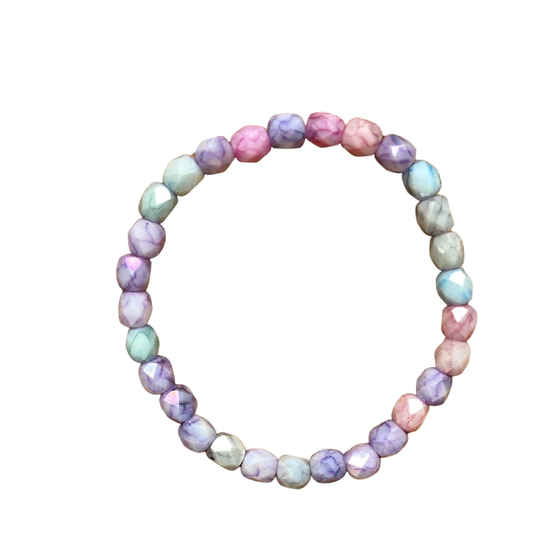 Timeless Jewelry Styles At Wallet-Friendly Prices Pastel Candy Mix Faceted 6mm Bracelet