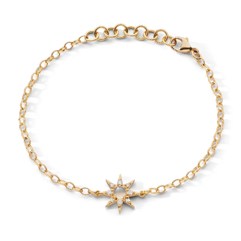 Personalized Jewelry At Special Discount Rates Petite Diamond & Opal Star Bracelet