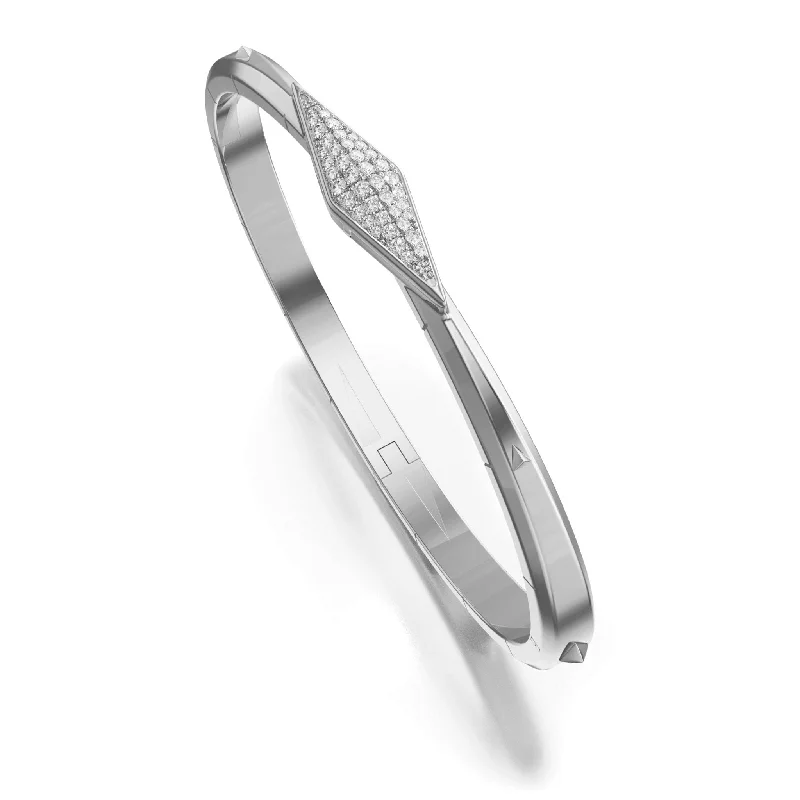 Holiday Jewelry Sale – Perfect Gifts At Great Prices “Points North” Sterling Silver Cuff with Pavé Sapphire Clasp