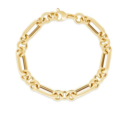 Huge Savings On Timeless Jewelry Collections Puffy Mixed Link Bracelet