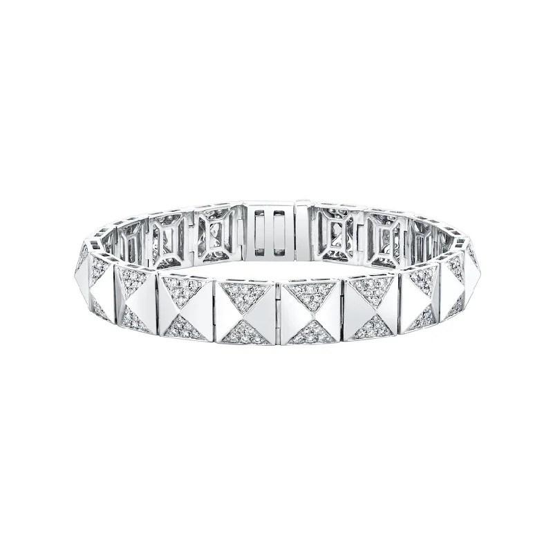 Sparkle More For Less – Jewelry Sale Happening Now Pyramid Link Bracelet