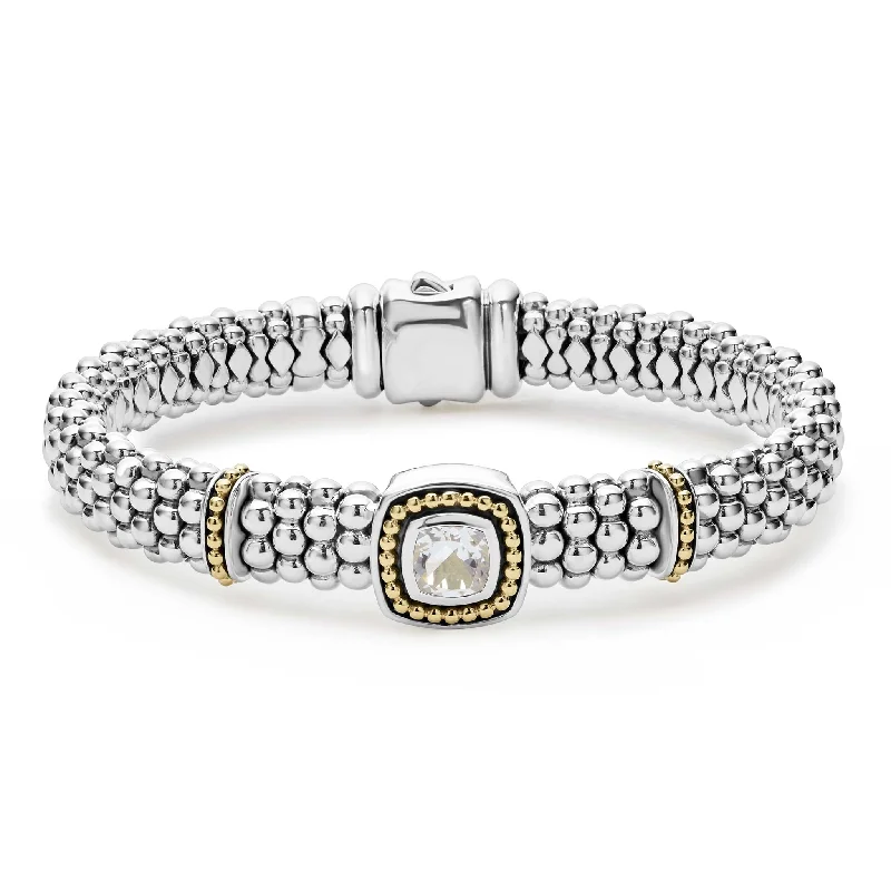 Exclusive Jewelry Offers – Shine For Less Rittenhouse White Topaz Caviar Bracelet | 9mm