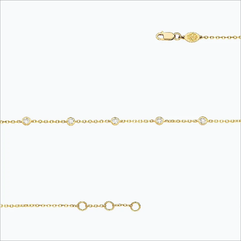 Bold And Beautiful Jewelry Now At Irresistible Prices 5 Stone 18K Gold Bracelet w. Diamonds