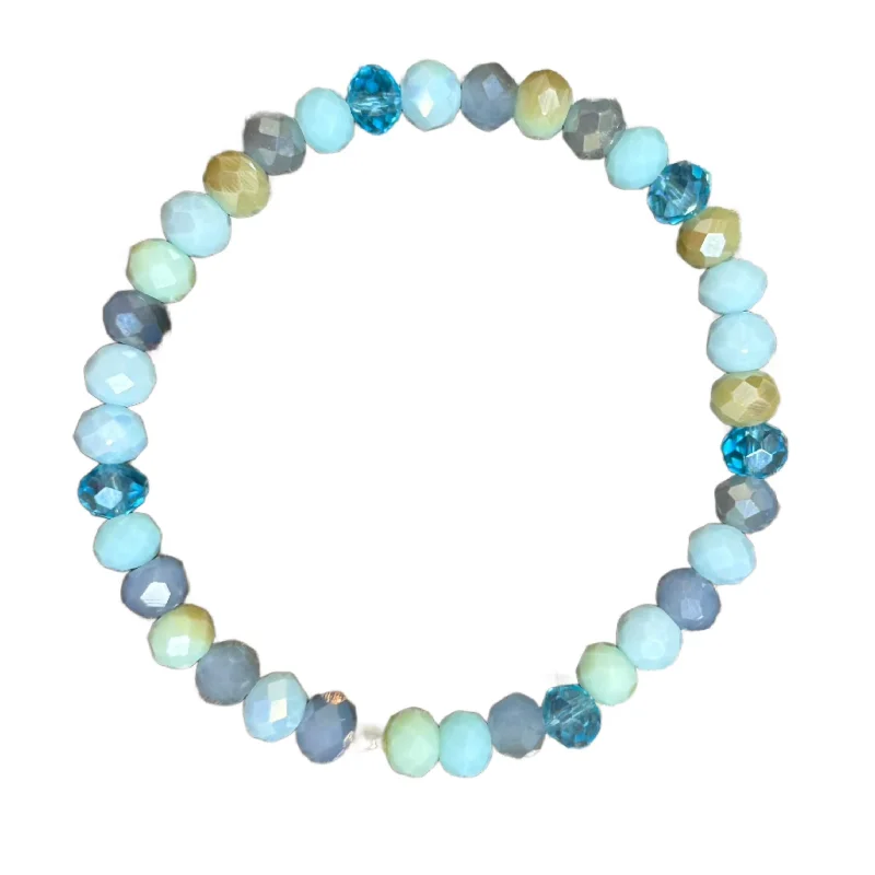 Accessorize For Less – Luxury Jewelry At Affordable Prices Seaside Mix Faceted Rondelle 6mm Bracelet