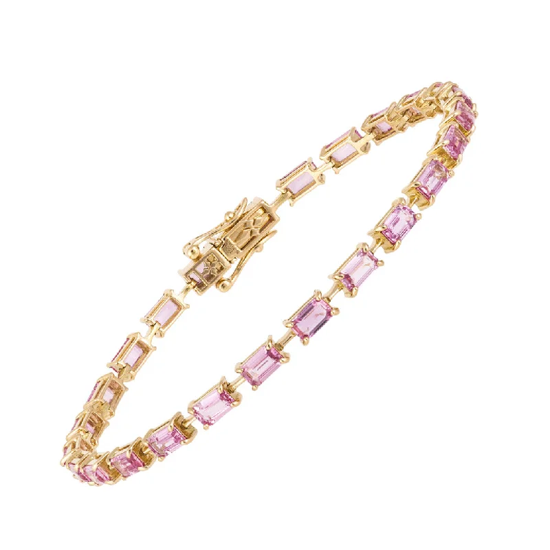 Get The Sparkle You Love At Prices You Adore Segment Pink Sapphires Tennis Bracelet
