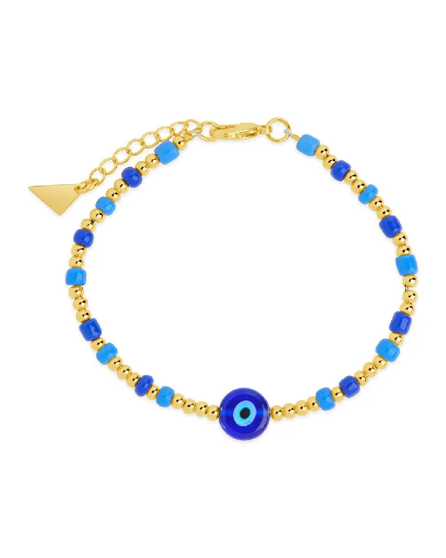 Special Jewelry Deals – Upgrade Your Collection Sibyl Enamel Evil Eye Bead Bracelet