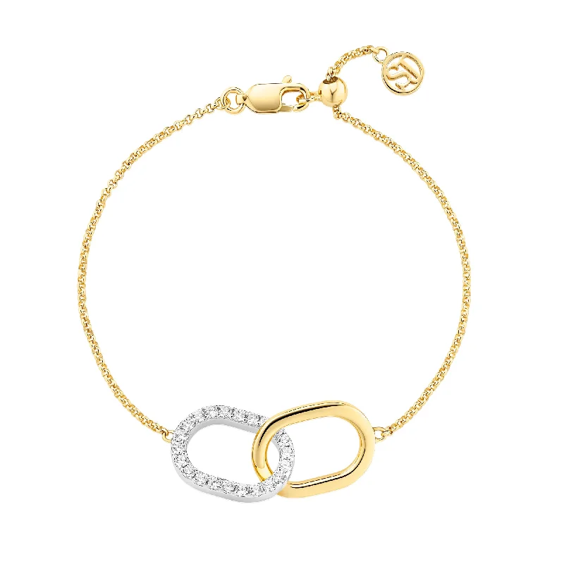 Unmissable Discounts On Timeless Jewelry Pieces Capizzi Due Piccolo Silver & Gold Plated Bracelet w. Zirconia