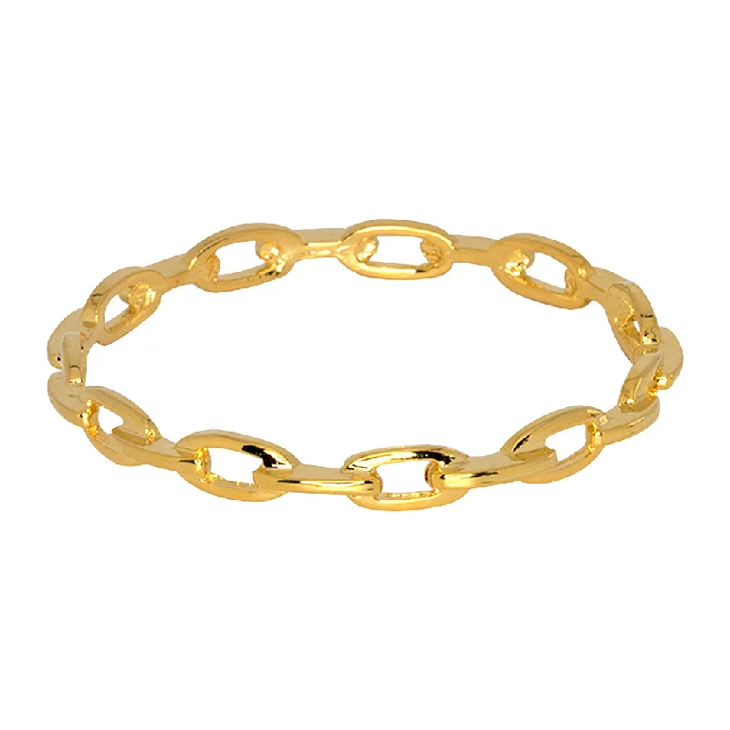 Seasonal Jewelry Sale – Upgrade Your Collection Polished Gold Link Bangle