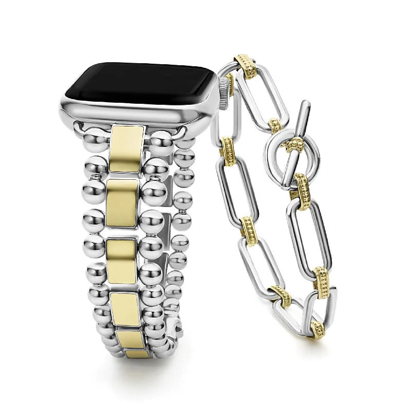 Sparkle More For Less – Jewelry Sale Happening Now Smart Caviar Two-Tone Smart Caviar Link Gift Set