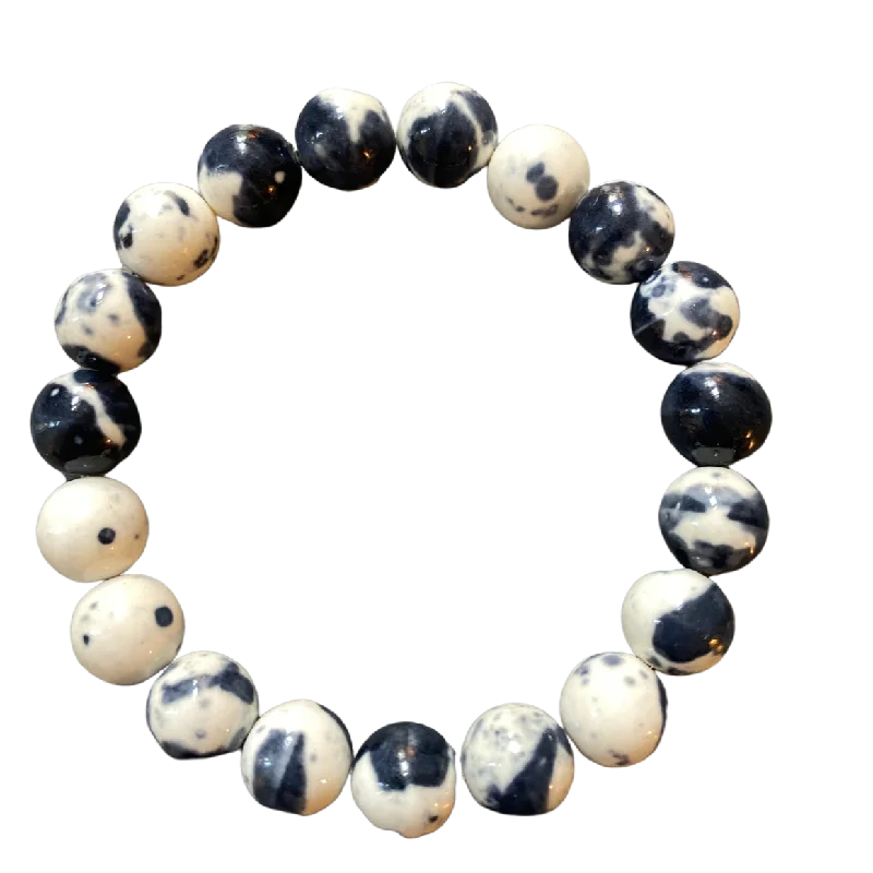 Flash Sale On Exquisite Jewelry – Don't Miss Out Speckled Egg Jade 10mm Bracelet
