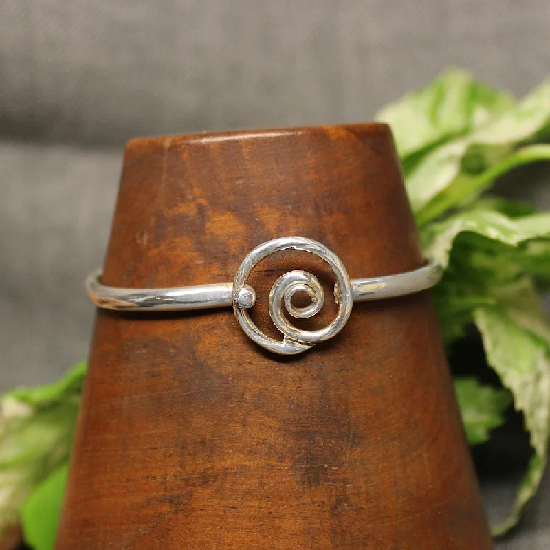 Spiral Sterling Silver Child Bracelet