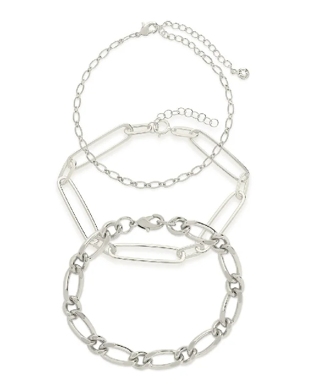 Jewelry Sale – Exclusive Styles At Lower Prices Stacked Chain Bracelet Set of 3