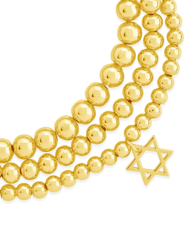 Unmissable Jewelry Clearance – Final Reductions Star of David Beaded Bracelet Set