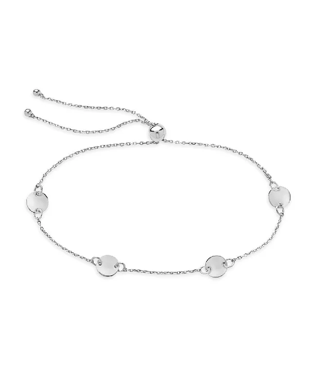 Seasonal Jewelry Sale – Upgrade Your Collection Sterling Silver Multi Disk Bolo Bracelet