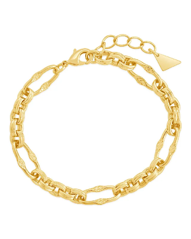 Shine In Style – Shop Jewelry Discounts Today Tegan Textured Long Link Bracelet