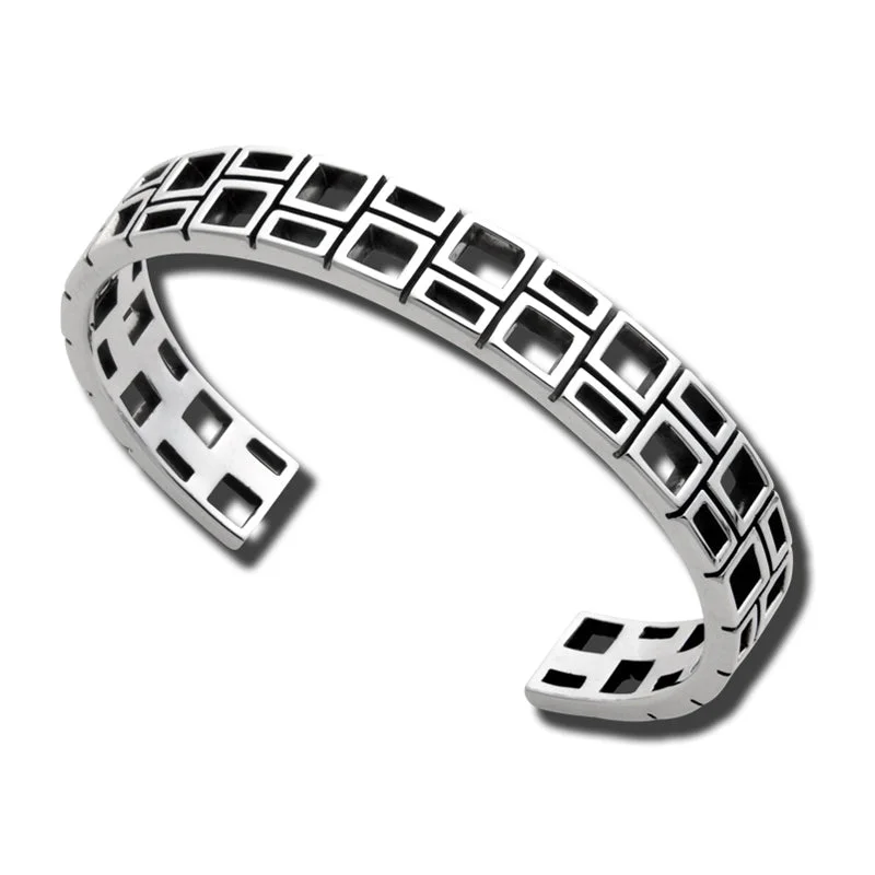 High-Quality Gemstone Jewelry For Special Occasions Thin 'Finestra' Cuff