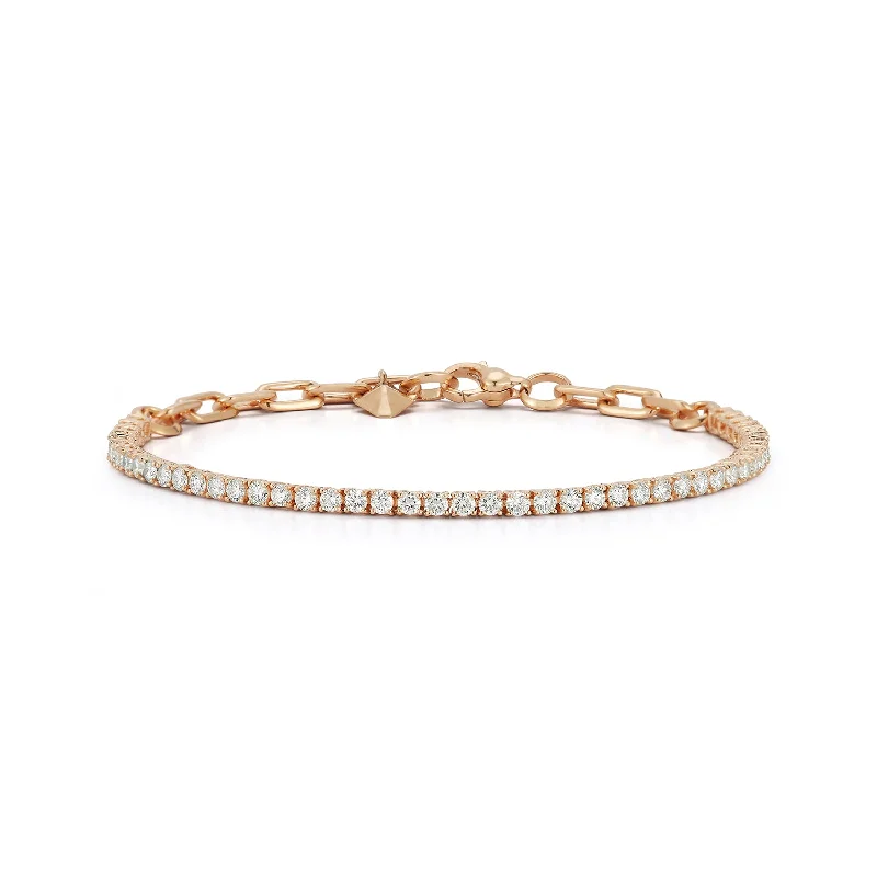 WF CLASSIC 18K GOLD AND DIAMOND TENNIS BRACELET