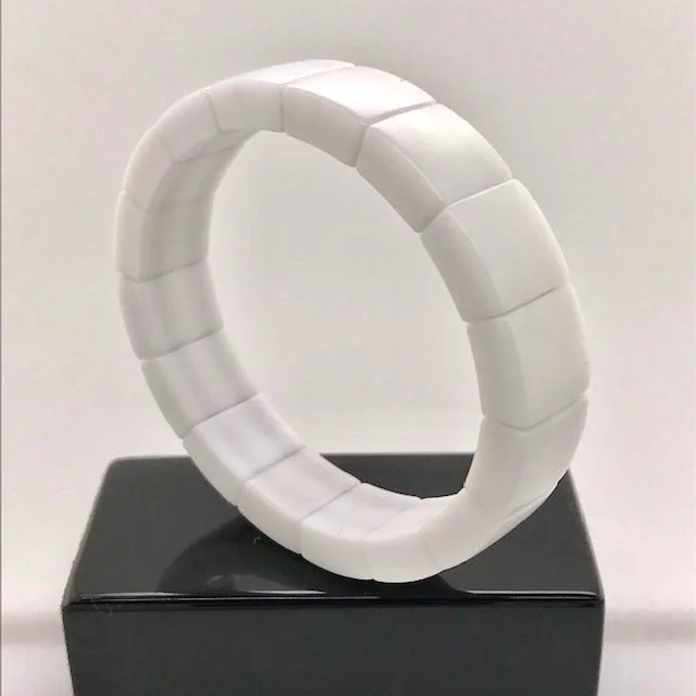 Your Dream Jewelry At Dream Prices – Shop Now White Ceramic Link Bracelet