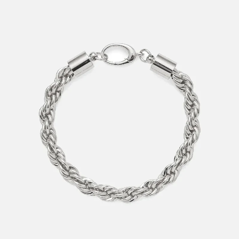 High-End Jewelry, Now More Affordable Than Ever XL Rope Chain Bracelet in Silver
