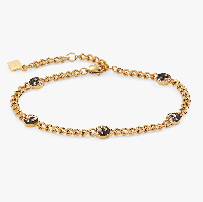 Exclusive Jewelry Sale – Sparkle For Less Yin Yang Curb Chain Bracelet