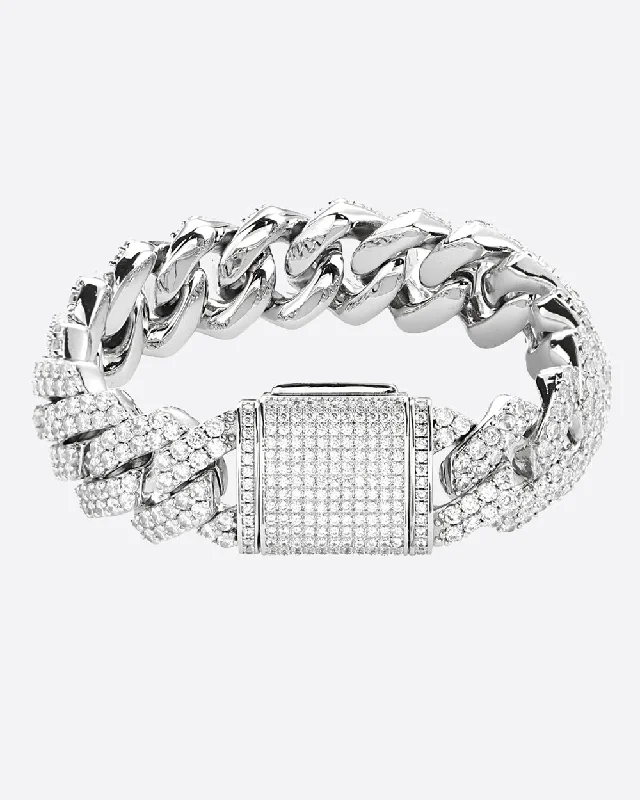 Elegant Jewelry At Unbeatable Offers – Shop Before It's Gone CUBAN MIAMI PRONG 18MM - White Gold