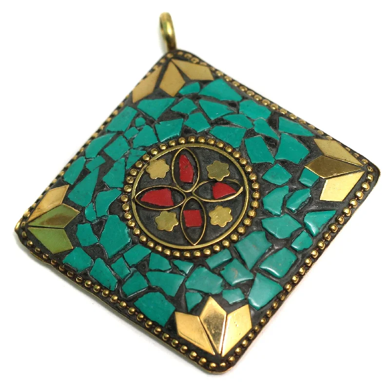 Bold And Beautiful Jewelry Now At Irresistible Prices 1 Pc Tibetan Pendant Multicolor 2.5 Inch Bold And Beautiful Jewelry Now At Irresistible Prices 1 Pc Tibetan Pendant Multicolor 2.5 Inch