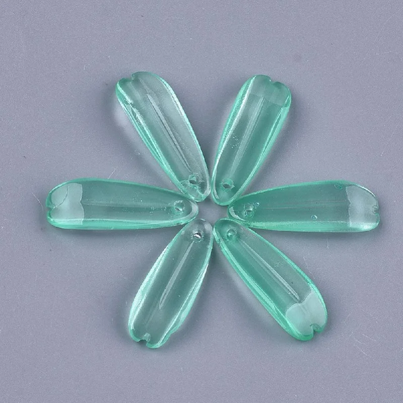 Elegant Jewelry, Affordable Luxury – Shop Now 10 Pcs, 25x8.5mm, Transparent Glass Leaf Charms Aqua Elegant Jewelry, Affordable Luxury – Shop Now 10 Pcs, 25x8.5mm, Transparent Glass Leaf Charms Aqua