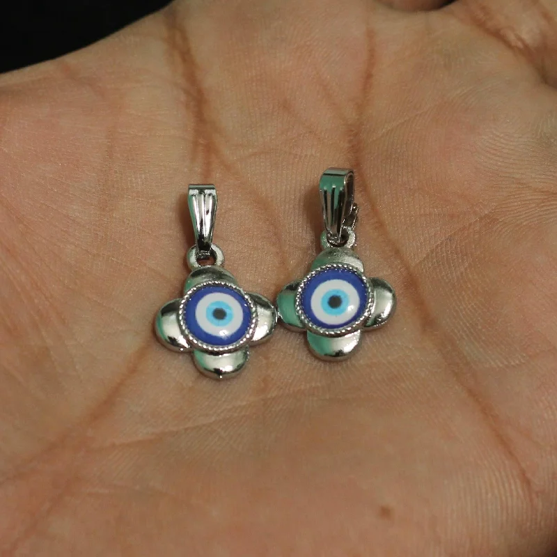 Exclusive Jewelry Sale – Sparkle For Less 18mm Flower Evil Eye Pendant