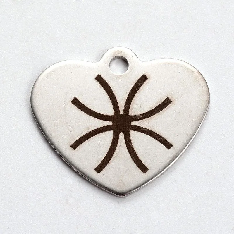 High-End Sparkle, Low-End Prices – Jewelry Sale Live 2 Pcs, 21x24mm Heart with Direction Pattern Stainless Steel Pendants High-End Sparkle, Low-End Prices – Jewelry Sale Live 2 Pcs, 21x24mm Heart with Direction Pattern Stainless Steel Pendants