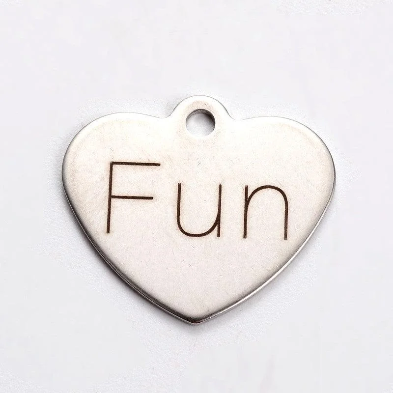 Classic And Modern Jewelry Styles On Sale 21x24 mm Stainless Steel Heart Pendants With Word Fun Classic And Modern Jewelry Styles On Sale 21x24 mm Stainless Steel Heart Pendants With Word Fun