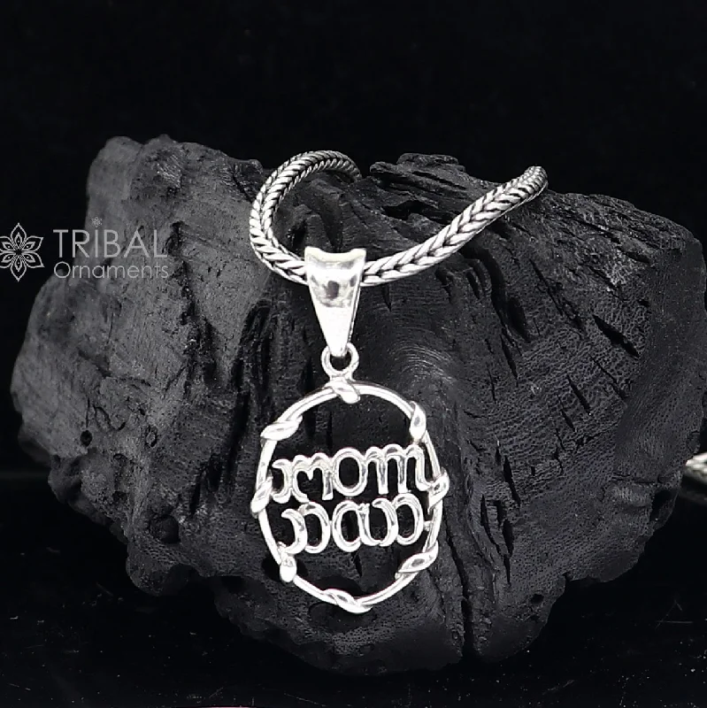 Shop Dazzling Jewelry At The Best Prices 925 pure silver divine MOM DAD pendant best gifting pendant, wheat chain necklace locket best gifting delicate unisex jewelry NSP747 Shop Dazzling Jewelry At The Best Prices 925 pure silver divine MOM DAD pendant best gifting pendant, wheat chain necklace locket best gifting delicate unisex jewelry NSP747