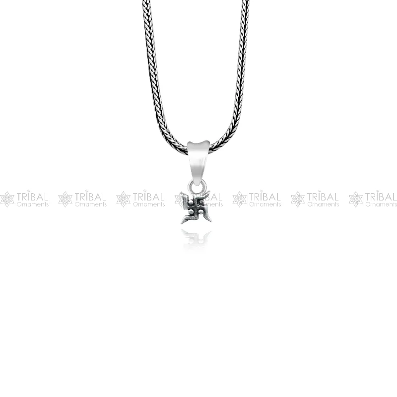 Eco-Friendly Sustainable Jewelry For Conscious Buyers 925 Sterling silver swashtik pendant nsp947 Eco-Friendly Sustainable Jewelry For Conscious Buyers 925 Sterling silver swashtik pendant nsp947