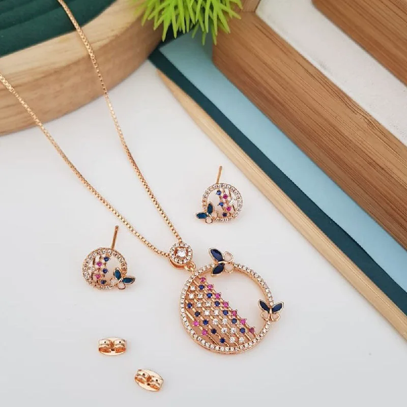 Best Jewelry Sale – Shop Exclusive Designs Now Aamrapali Rose Gold Plated Austrian Stone Pendant Set Best Jewelry Sale – Shop Exclusive Designs Now Aamrapali Rose Gold Plated Austrian Stone Pendant Set