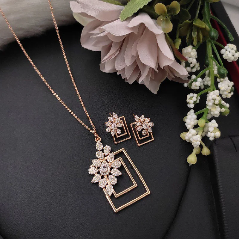 Celebrate With Sparkle – Jewelry Sale Now Live Aamrapali Rose Gold Plated Chain Pendant Celebrate With Sparkle – Jewelry Sale Now Live Aamrapali Rose Gold Plated Chain Pendant