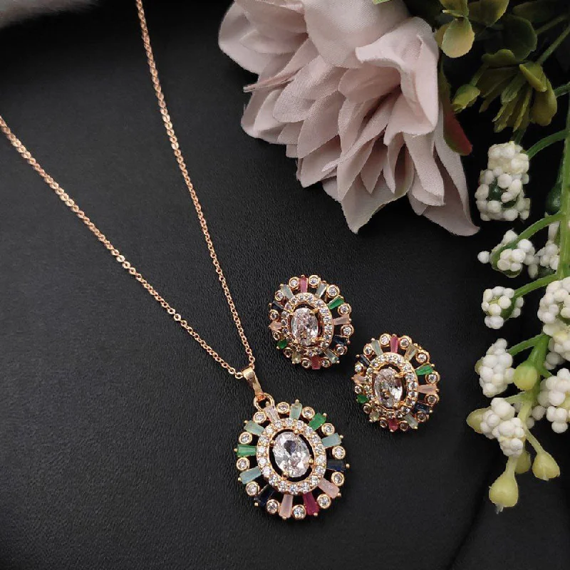 Unmissable Jewelry Sale – Shop Before It's Too Late Aamrapali Rose Gold Plated Chain Pendant Unmissable Jewelry Sale – Shop Before It's Too Late Aamrapali Rose Gold Plated Chain Pendant