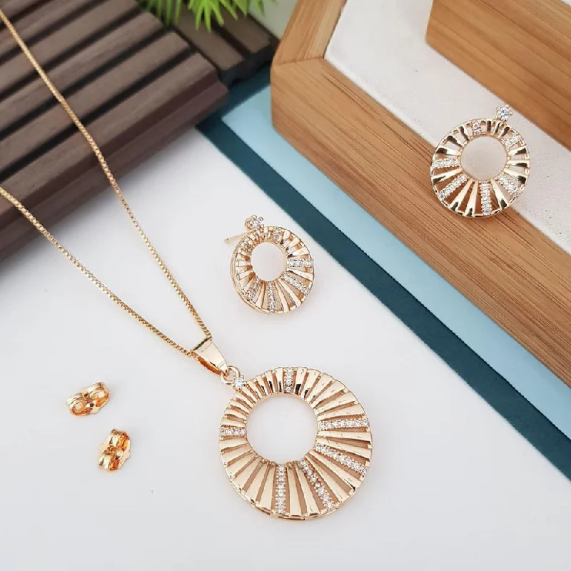 High-Quality Jewelry At A Fraction Of The Cost Aamrapali Rose Gold Plated Chain Pendant High-Quality Jewelry At A Fraction Of The Cost Aamrapali Rose Gold Plated Chain Pendant
