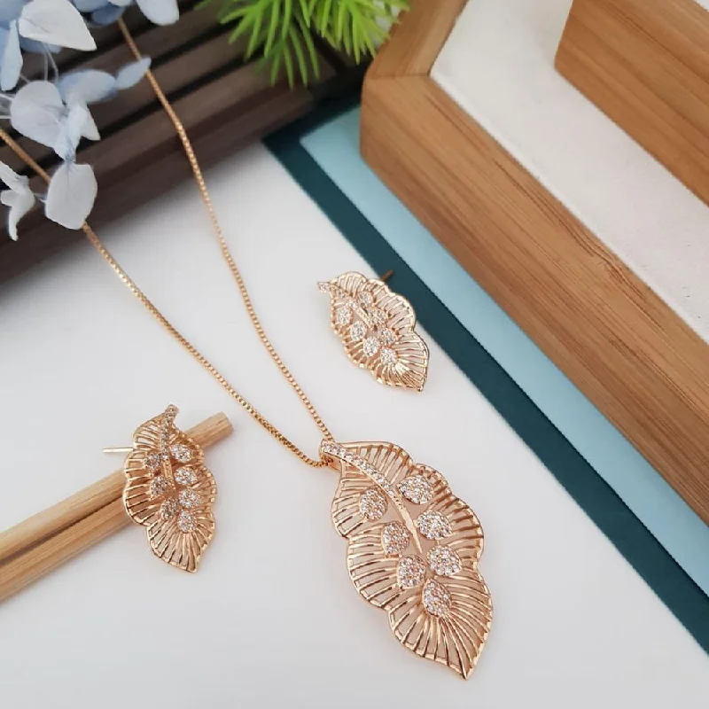 Gorgeous Jewelry, Limited-Time Savings Aamrapali Rose Gold Plated Chain Pendant