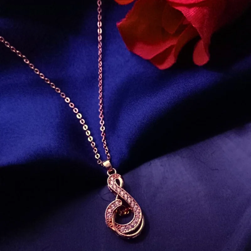 Dainty Floral Jewelry For Feminine Elegance AV Universal Gold Plated Fancy AD Pendant Dainty Floral Jewelry For Feminine Elegance AV Universal Gold Plated Fancy AD Pendant