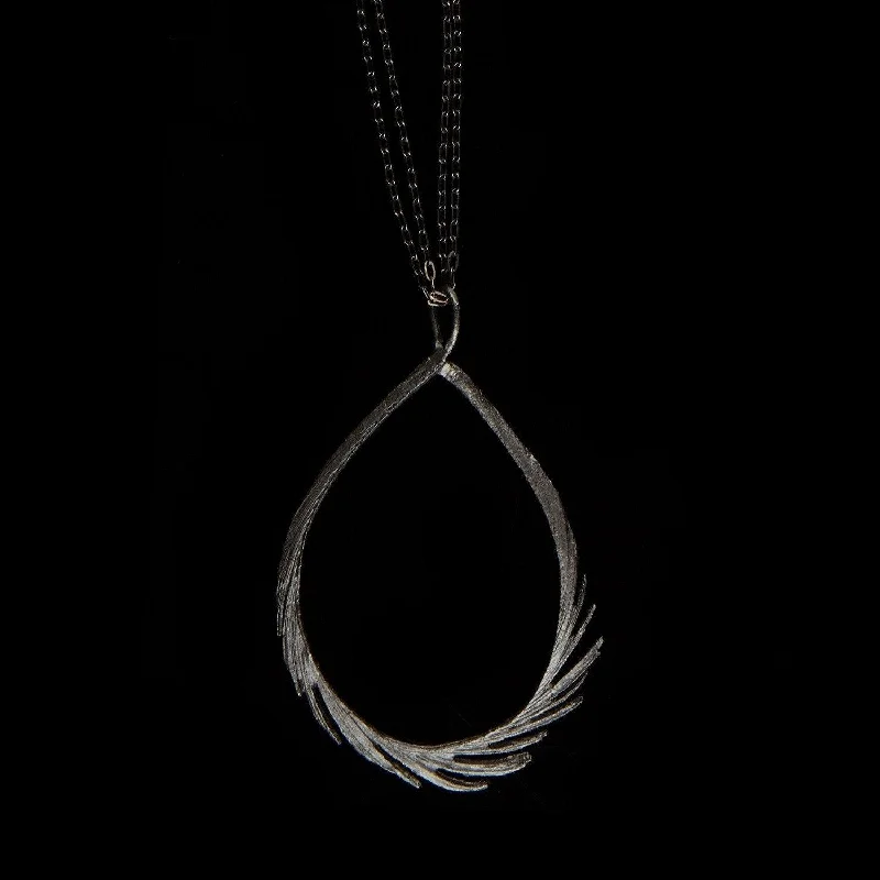 Exclusive Jewelry Offers – Sparkle For Less Feather Pendant - 37" Teardrop Gunmetal Exclusive Jewelry Offers – Sparkle For Less Feather Pendant - 37" Teardrop Gunmetal