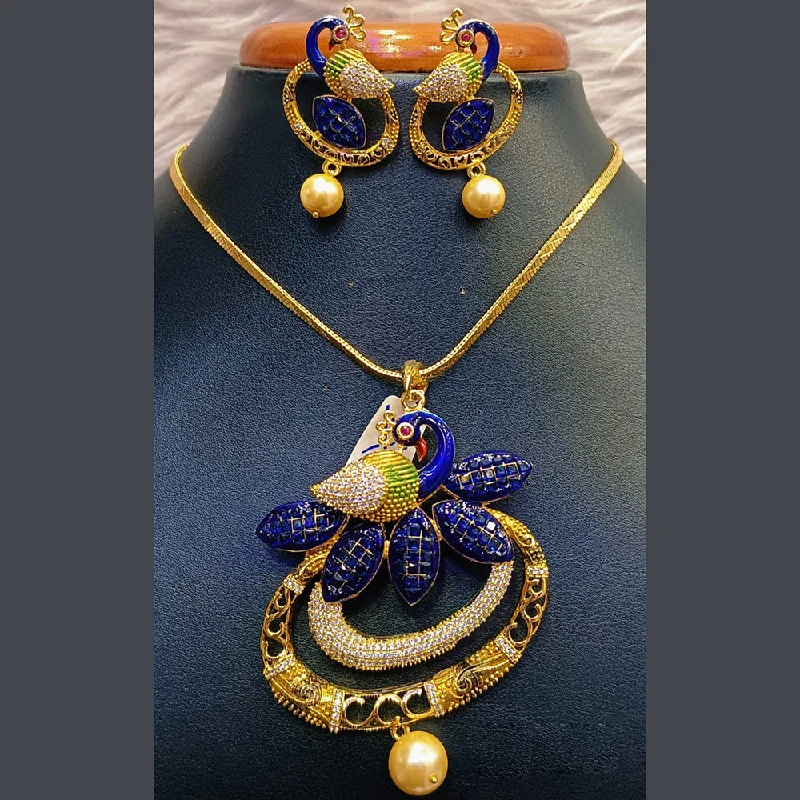 Elegant Jewelry, Affordable Luxury – Shop Now Jain Jewellers Gold Plated AD Stone And Meenakari Chain Pendant Set Elegant Jewelry, Affordable Luxury – Shop Now Jain Jewellers Gold Plated AD Stone And Meenakari Chain Pendant Set