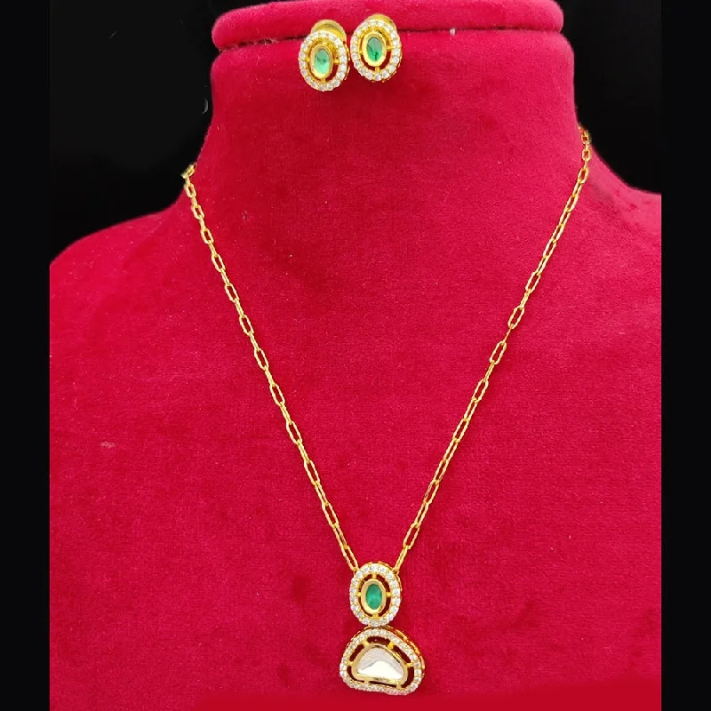 High-Quality Jewelry At A Fraction Of The Cost Jewel Addiction Gold Plated Kundan Pendant Set High-Quality Jewelry At A Fraction Of The Cost Jewel Addiction Gold Plated Kundan Pendant Set